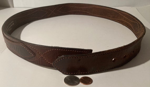 Vintage Leather Belt, Nice Native Beaded Design, … - image 6