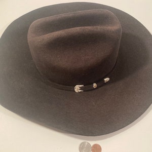 Vintage Cowboy Hat, Black, Stetson, Size 6 3/4, San Angelo Collection, Quality, Cowboy Hat, Western Wear, Rancher, Rodeo, Horse