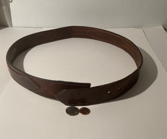 Vintage Leather Belt, Nice Native Beaded Design, … - image 7