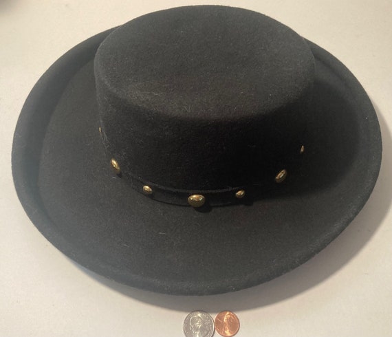 Vintage Cowboy Hat Style, Black, Bollman Hat, Nic… - image 3
