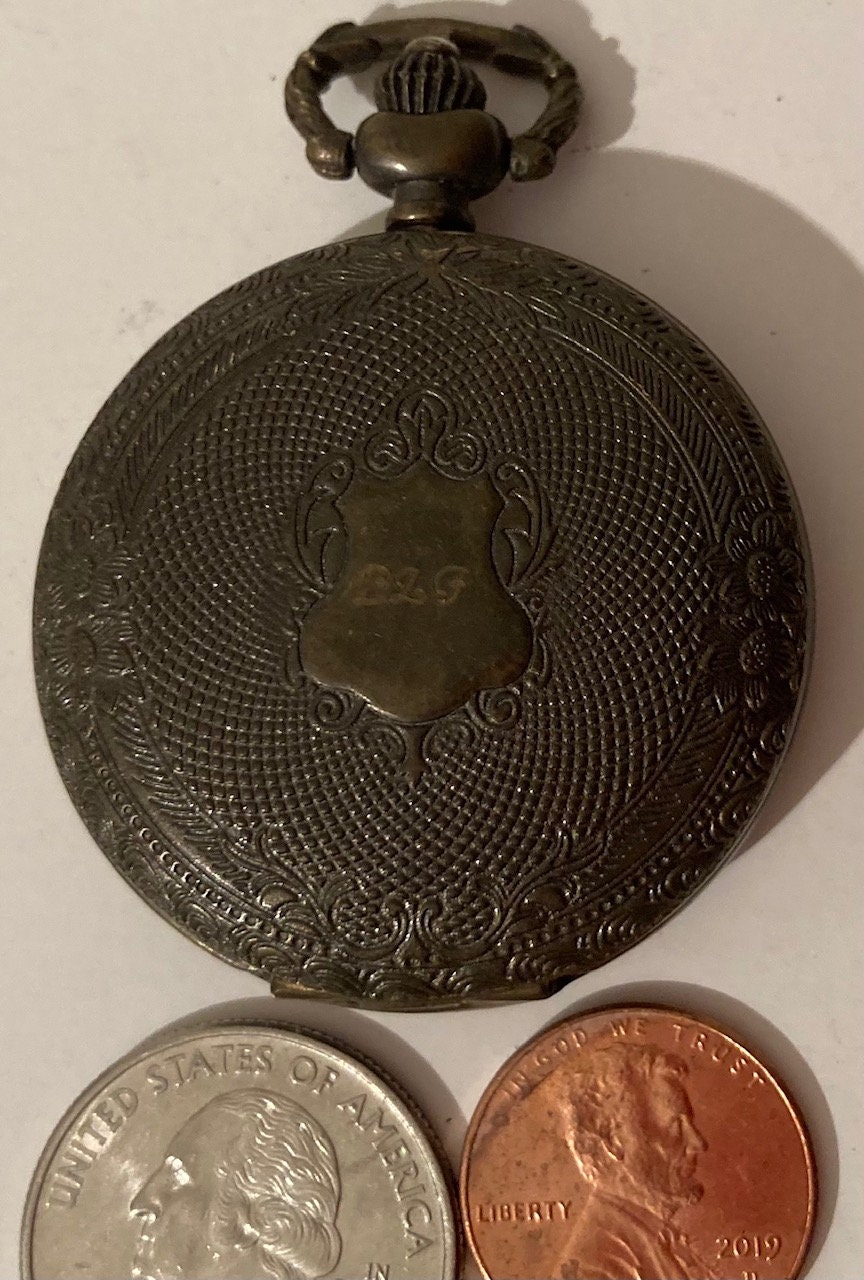Vintage Metal Pocket Watch Relic Clock Time Style - Etsy