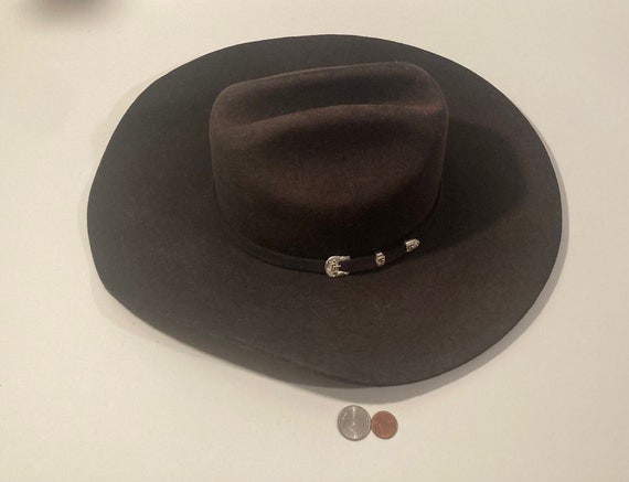 Chapeau De Cowboy Stetson 3X Castor – Taille 7 – Authentique Et Usé Avec Style