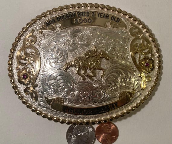 MONTANA SILVERSMITHS NFRバックルヴィンテージ2000美品 モンタナシルバースミス ベルト バックル アメリカン イーグル