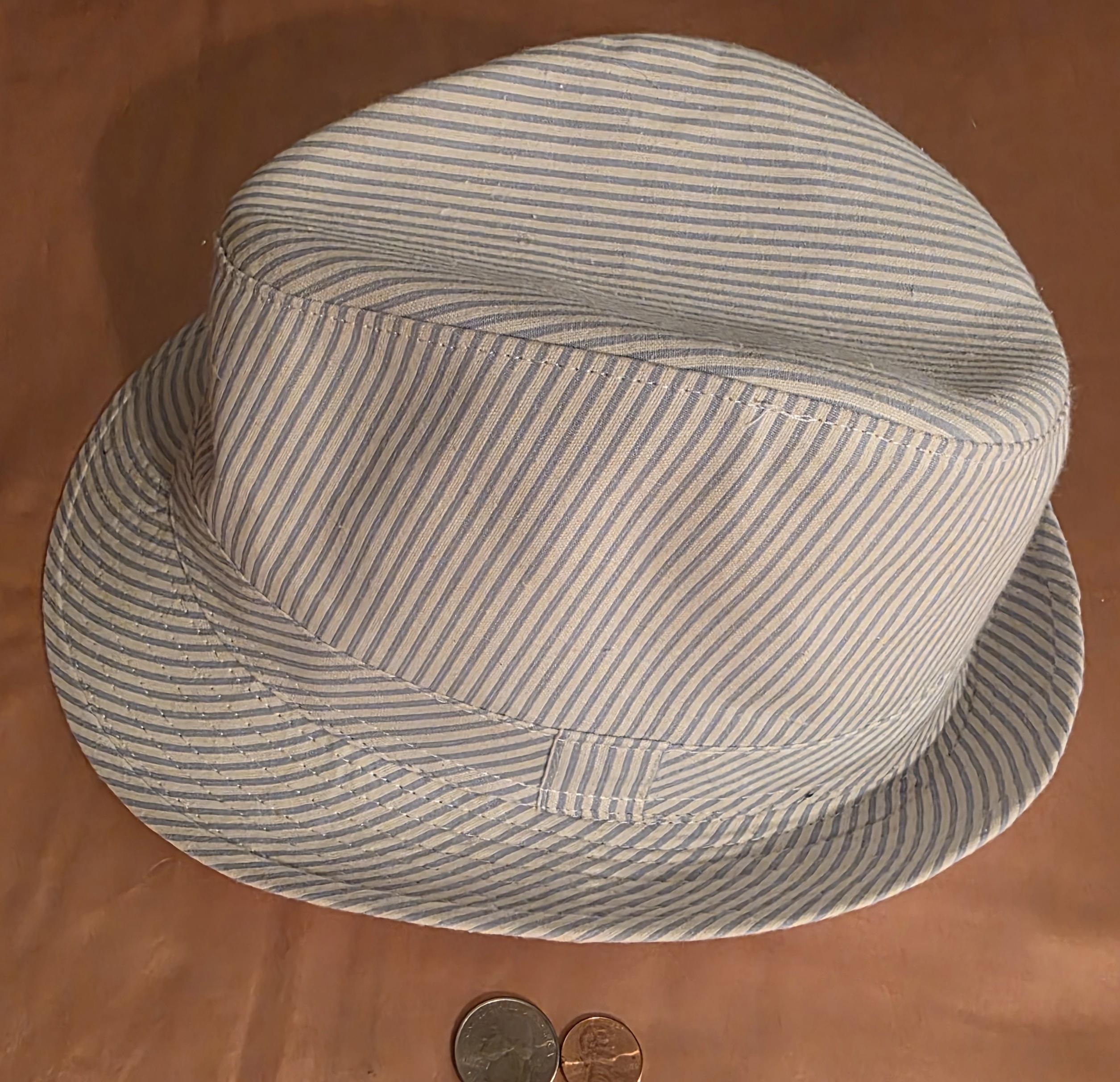Chapeau Jean Henschel St. Louis USA – Taille 58,5 Cm (L/XL), Bleu Mat
