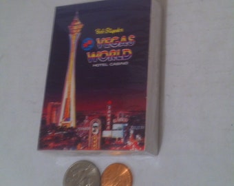 Vintage Playing Cards, Poker Cards, 5 Card Stud, 21, Gambling, Made in USA, Still Factory Sealed, Vegas World