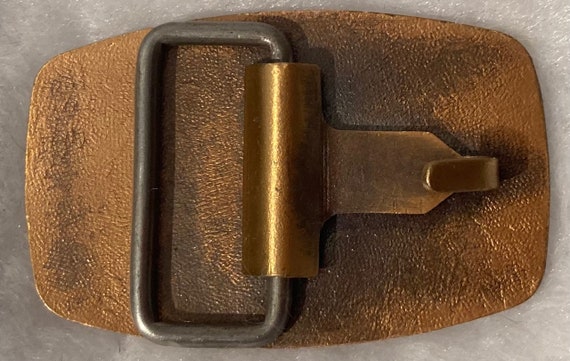 Vintage Metal Belt Buckle, Kuster Subsurface Inst… - image 3