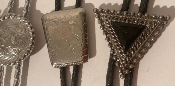 Vintage Lot of 4 Metal Bolo Ties, Moose Lodge, Tr… - image 5