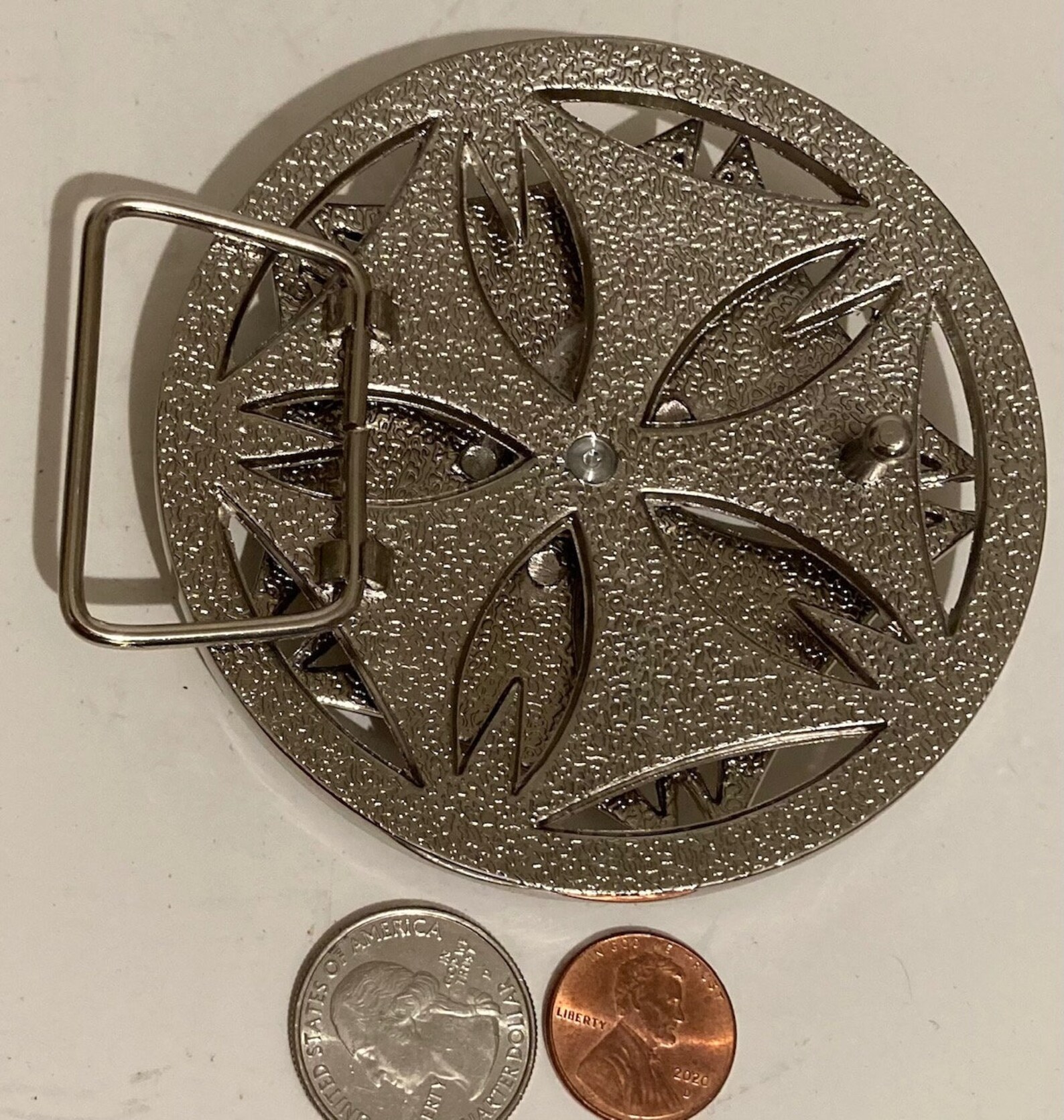 Vintage Metal Belt Buckle Spinning Spinner Spins Bear Etsy UK