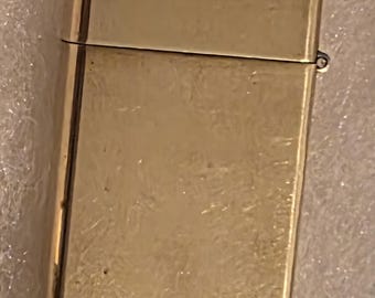 Accendino Zippo vintage in metallo, ottone, Roger, bel design inciso, sottile, bel design, qualità