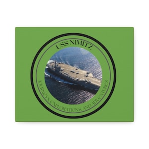 USS Nimitz CVN-86 United States Ship POD Polyester Canvas