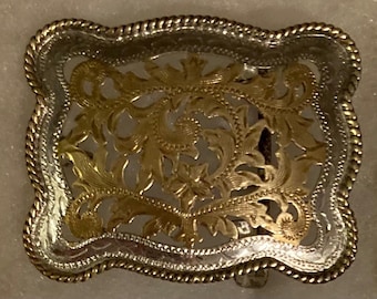 Boucle de ceinture Cheval plaqué argent chez