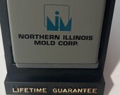 Vintage Metal Zippo Tape Measure, Northern Illinois Mold Corp., Tool, Collectible, Case