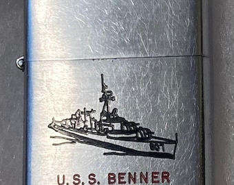 米海軍 USS GONZALEZ DDG66 キャップとZippoライターセット Vintage Metal Zippo, U.S.S. Roosevelt DDG-80, Destroyer Ship