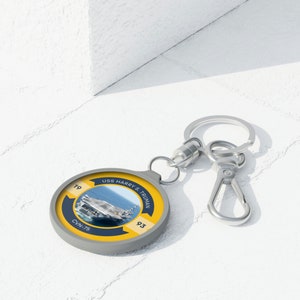 USS Harry S. Truman CVN-75 Pod Navy Ship  Keyring Tag