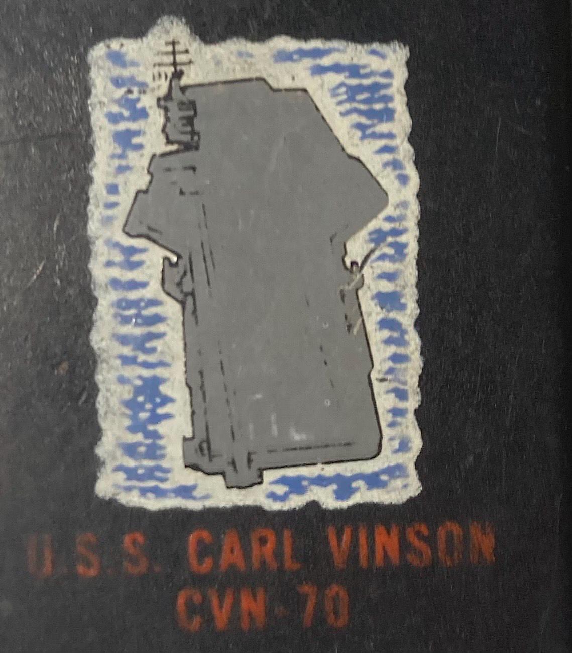 Vintage Metal Zippo Ships Lighter, U.S.S. Carl Vinson CVN-70