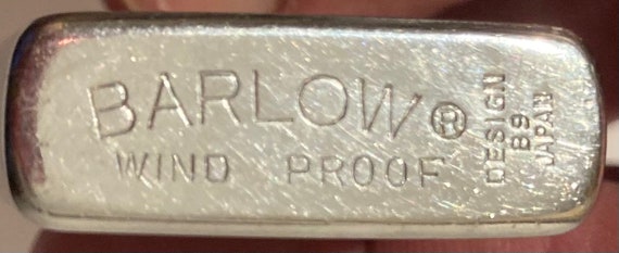 Vintage Metal Lighter, Slim, Lifetime, Cookware, Barlow, Windproof