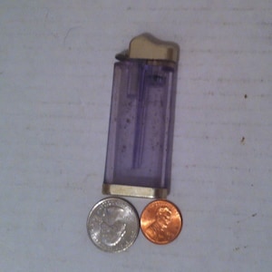Vintage Clear Blue Lighter, Lindy-Lite, Made in USA, Old Vintage Lighter, Cigars, Cigarettes, More