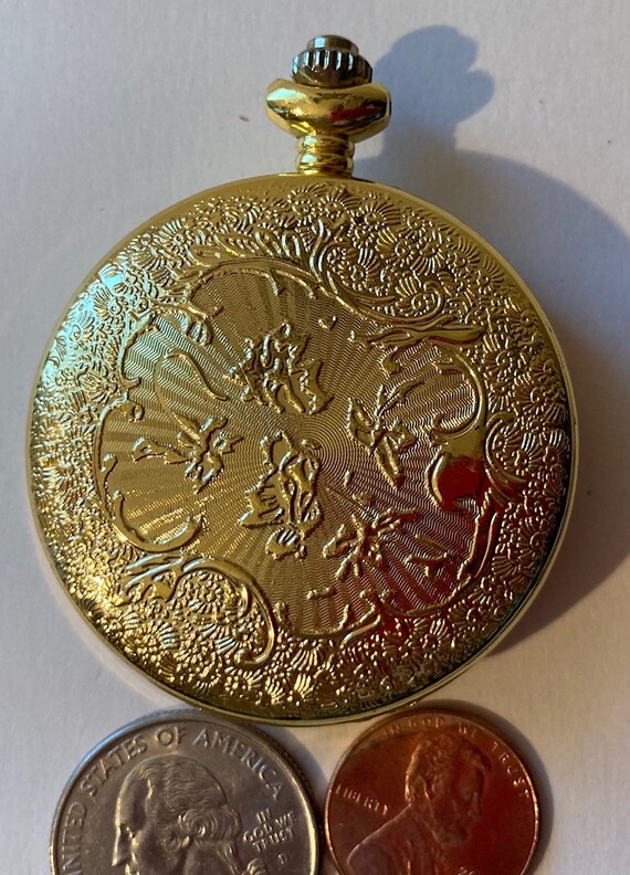 Vintage Metal Pocket Watch, Joy & Iman, Clock, Time, Style - Etsy