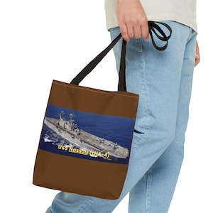USS Nassau (LHA-4) Navy POD Smileandlaughtees Tote Bag