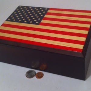 Vintage 1996 Musical Wooden Storage Jewelry Box, Plays &quot;God Bless America&quot; and it is so nice, I just Love this Box, When you Open it