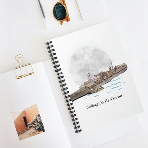 USS Tarawa LHA-1 POD Navy Ship  Spiral Notebook - Ruled Line