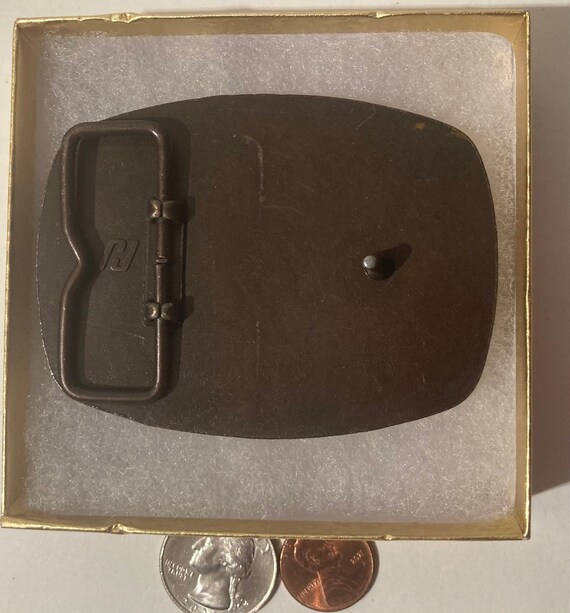 Vintage Metal Belt Buckle, NRA Whittington Center… - image 3