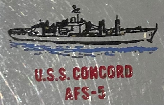 Vintage Metal Zippo, U.S.S. Concord AFS-5, Combat Stores Ship