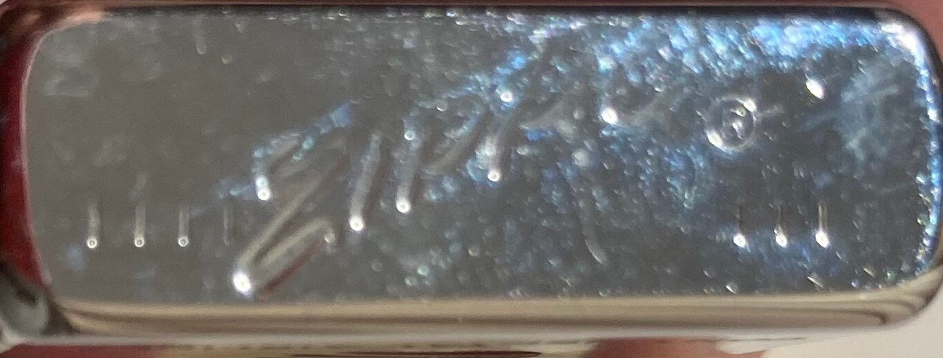 Vintage Metal Zippo, Slim, Continental Airlines, Airplane, Airport 