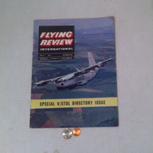 Vintage 1963 Royal Air Force Flying Review Magazine, Międzynarodowy, Fun Magazine, zabawne historie czytać, reklamy Fun sprawdzić, piloci, NFO