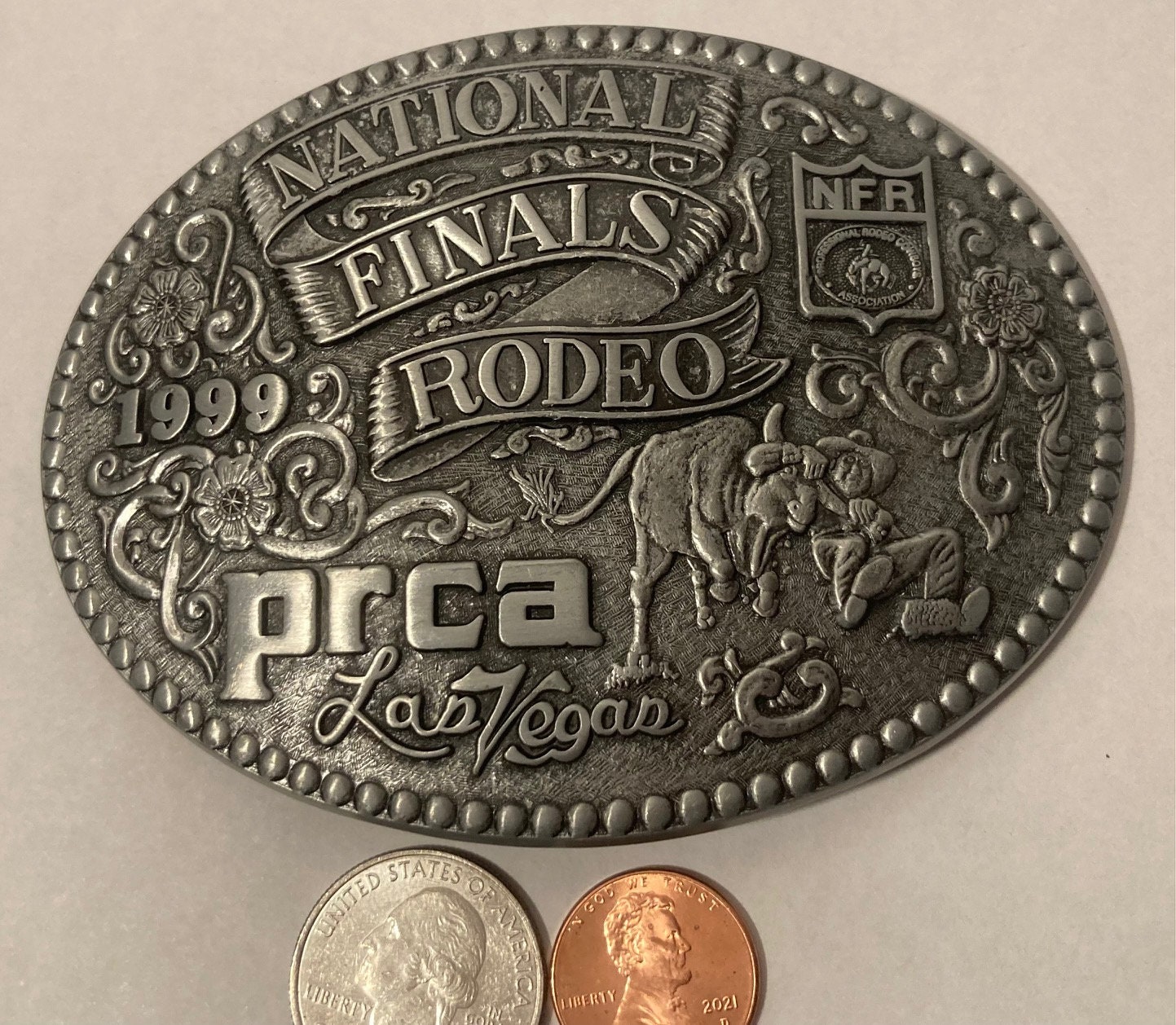 Prca Nfr Buckle Vintage 1999 Metal Belt Buckle, National Finals
