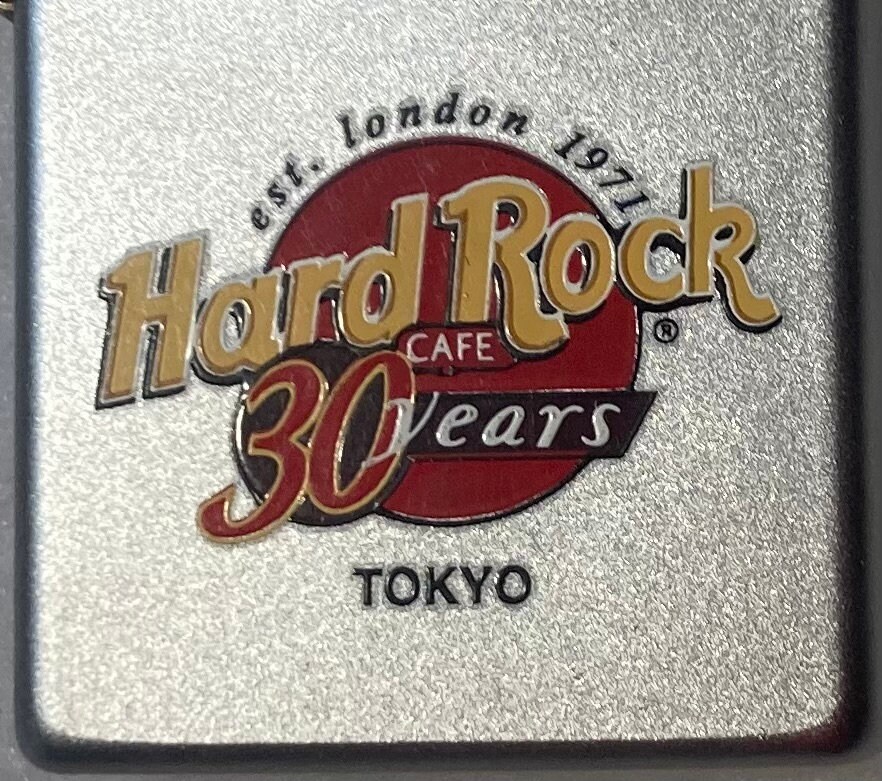 Vintage 2001 Metal Zippo, Hard Rock Cafe, Tokyo, Nice Design
