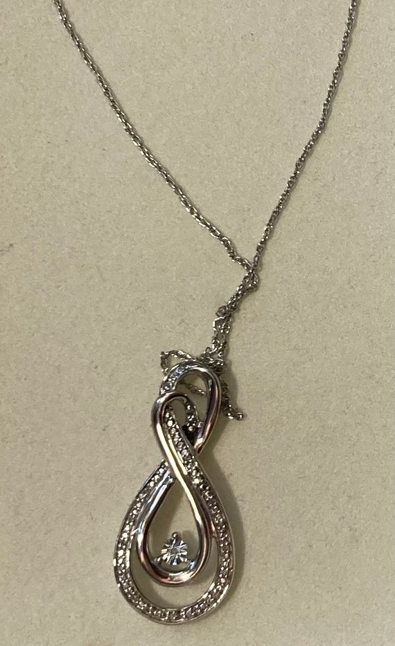 Vintage Sterling Silver Necklace, Kay Jewelers, N… - image 4