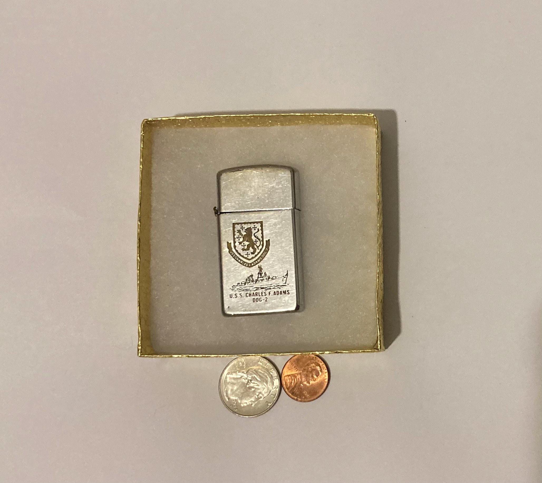 ZIPPO - ⚓米海軍⚓DDG-1000 ズムウォルト Zippoライター Vintage Metal Zippo, U.S.S. Charles F. Adams, DDG-2, Guided