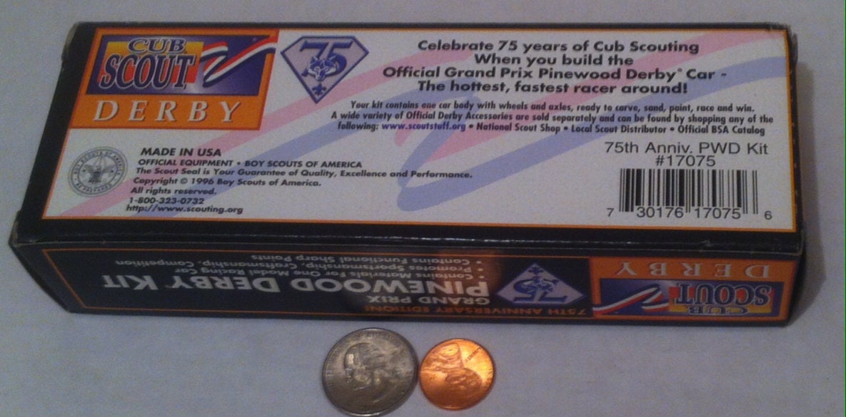 Cub Scout Derby Grand Prix Pinewood Derby Kit New in box