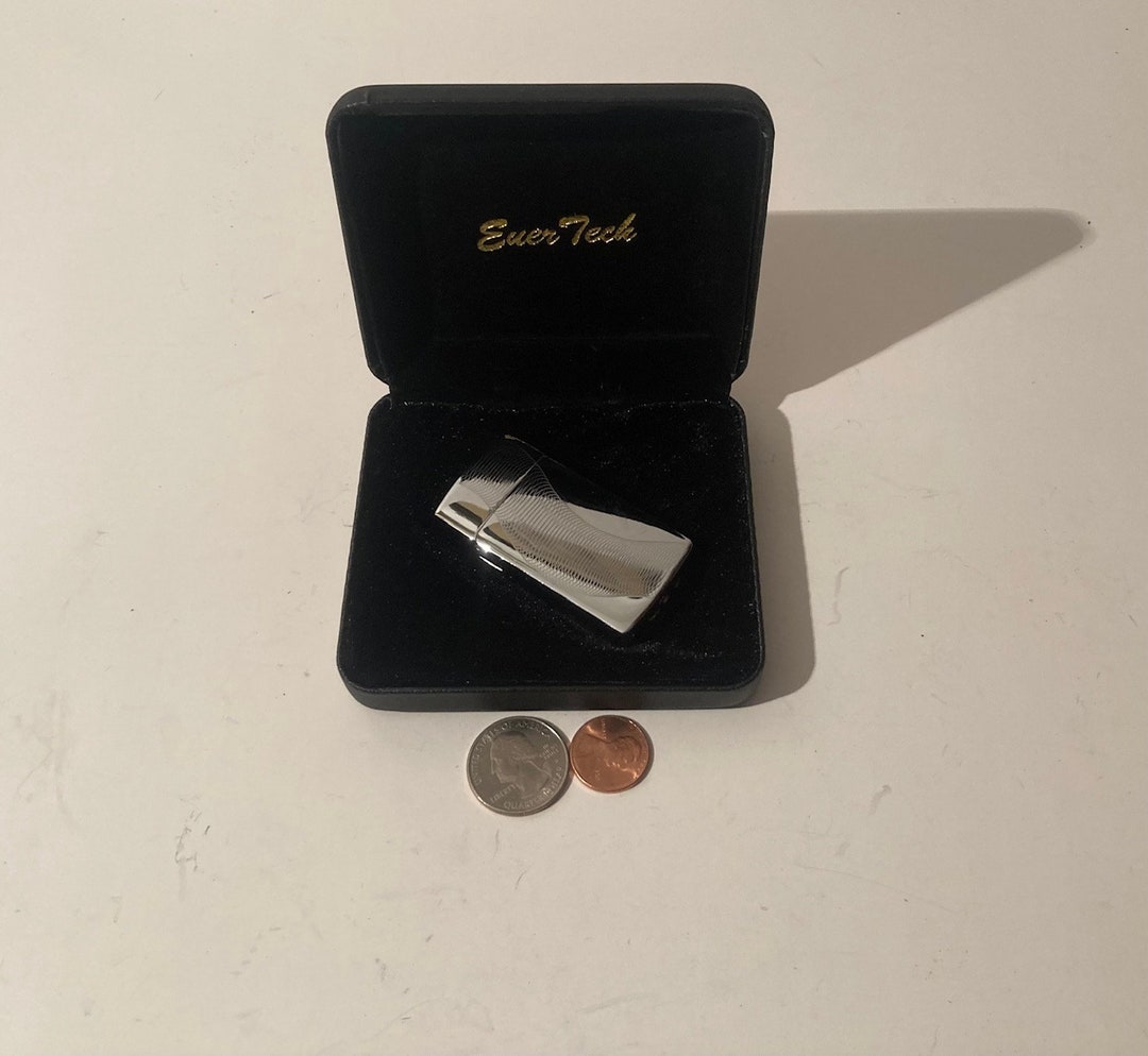 Evertech Lighter Vintage Metal Lighter, Ever Tech, Chrome, Snake Design, Quality, Heavy ...