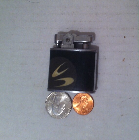 Vintage Metal Lighter Black Goldwyn Made In Usa Old Etsy