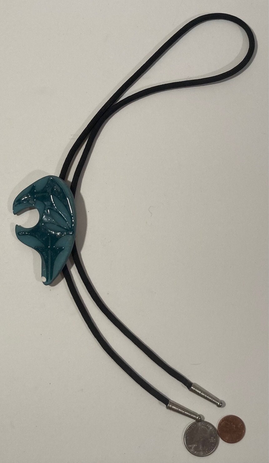 シルバー925 Vintage Metal Bolo Tie, Nice Bear Design, Signed, Nice Western