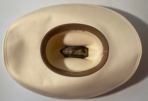 Vintage Cowboy Hat, White, Larry Mahan Hat Collec… - image 5