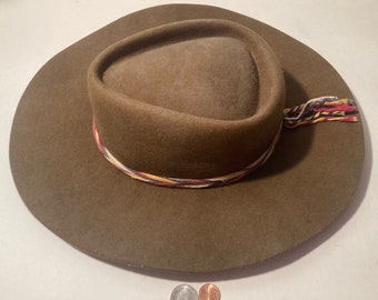 Vintage Cowboy Hat, Brixton, Self Conforming, Size S, Quality, Cowboy, Western Wear, Rancher, Sun Shade, Very Nice Hat, Free Shipping