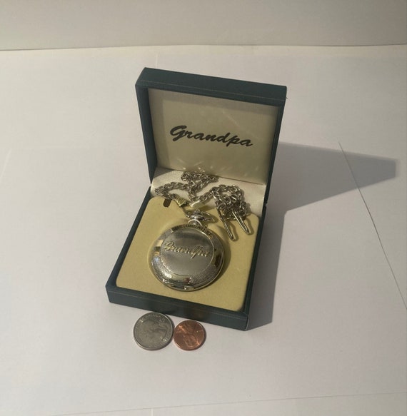 Vintage Metal Pocket Watch, Grandpa, Papi, Grand … - image 1