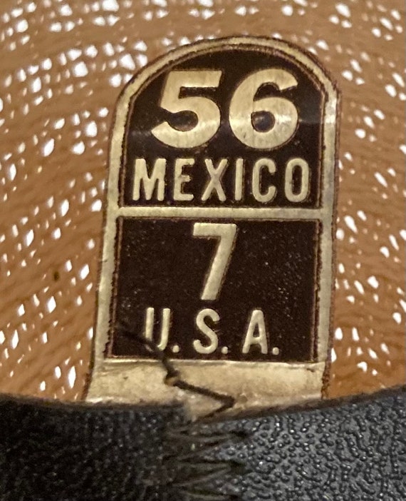 Vintage Cowboy Hat, Tan, Steer Brand, Nice, Size … - image 8