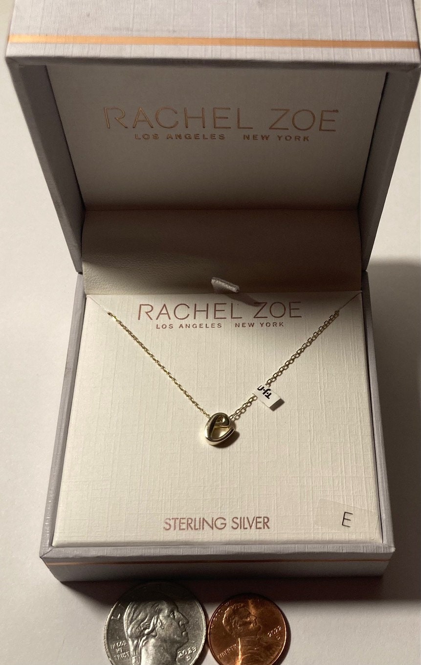 Rachel Zoe, Jewelry, 8k Gold Sterling Silver Black Clover Necklace