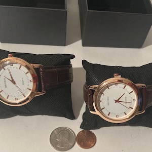 2 Vintage Mreurio Wrist Watches, Watch, Quality, Leather Bands, Nice, Quality, Fashion, Accessory, Wrist, In Boxes, Free Shipping