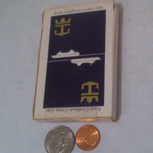 Vintage speelkaarten, pokerkaarten, 5 Card Stud, 21, gokken, Made in USA, Royal Caribbean Cruise Line