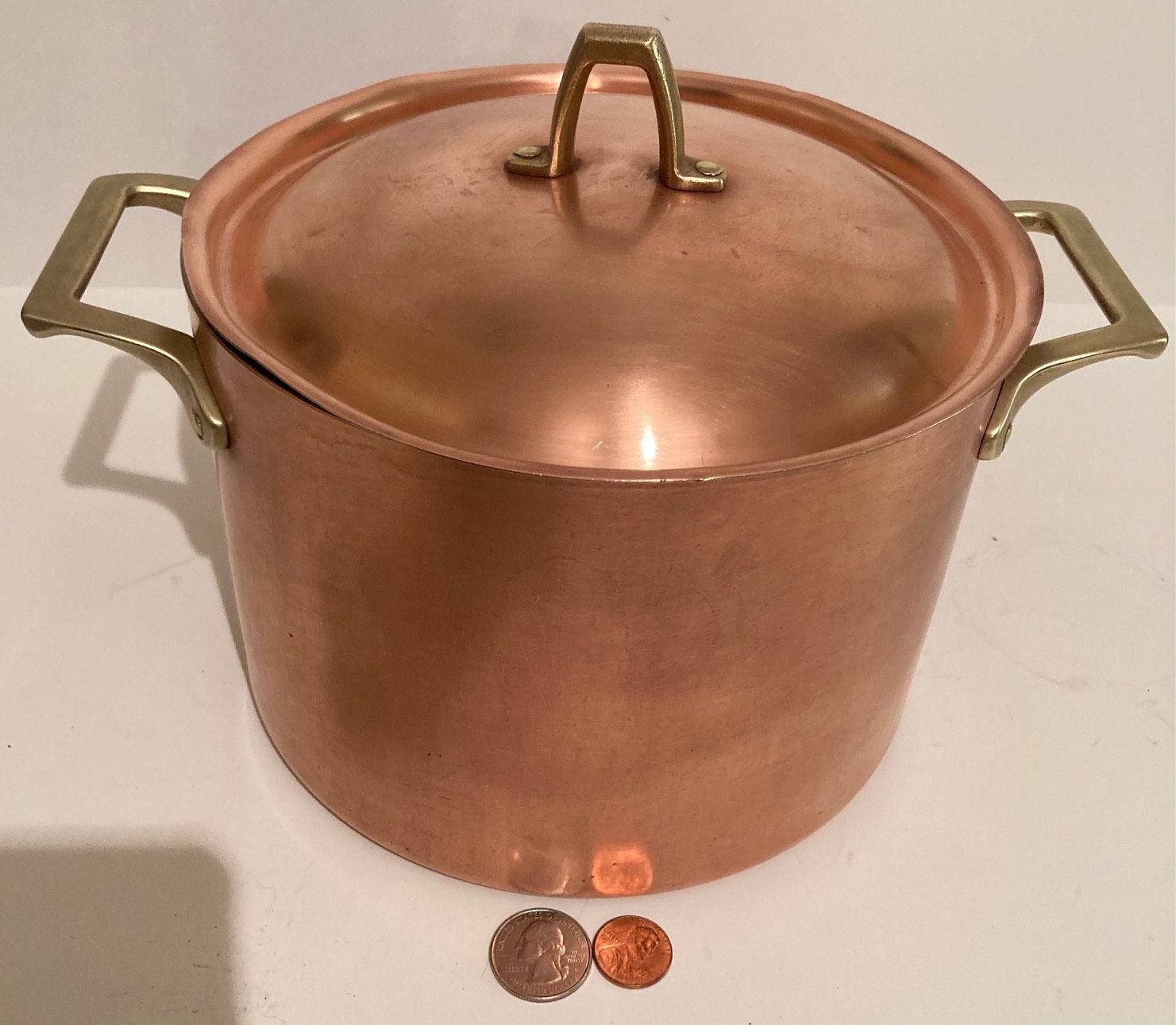 Vintage Metal Copper and Brass Cooking Pot Paul Revere Made Etsy