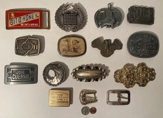 Vintage Lot of 15 Assorted Different Style Belt Buckles, Bit O Honey, Jose  Cuervo, Cadillac, Country & Western, Western Wear, Resell -  Canada