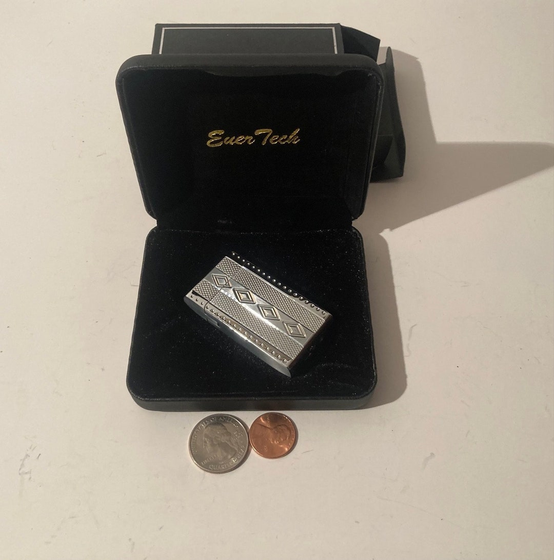 Evertech Lighter Vintage Metal Lighter, Ever Tech, Chrome, Diamond Design, Quality ...