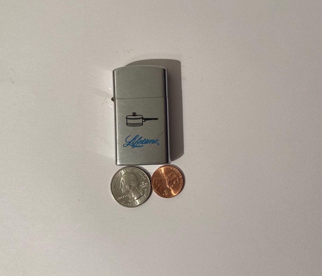 Vintage Metal Lighter, Slim, Lifetime, Cookware, Barlow, Windproof