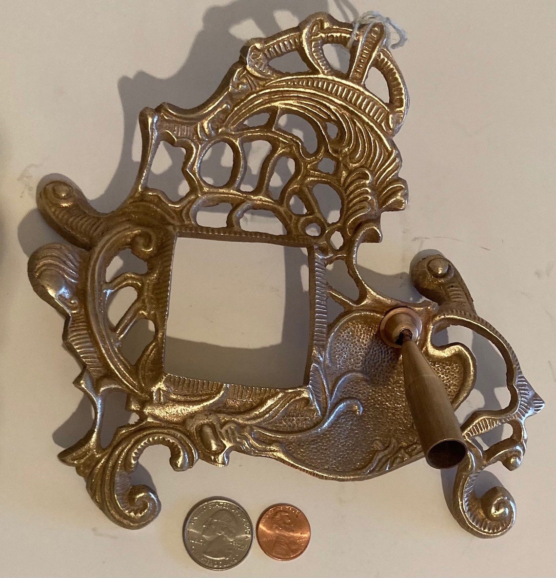 Vintage Brass Metal Fountain Pen Holder 8 1/2 X Etsy