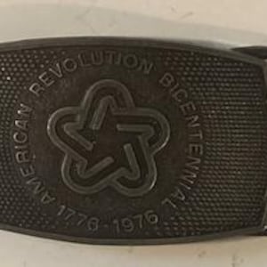 Vintage Metal Belt Buckle, American Bicentennial Buckle, Nice Western Design, Heavy Duty, Quality, Thick Metal, For Belts, Fashion, S
